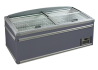 알루미늄 코팅된 플레이트 유리 재료와 하이퍼마켓 상업적 체스트형 냉동고