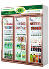 똑바로 선 냉각기 상업적 유리 문 냉동기 냉각 음료 음료 디스플레이