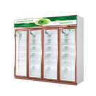 상업적인 음료 냉각기 전시 고품질 유리제 문 냉각 장비