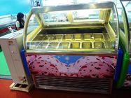 18 쟁반 R404a 상점을 위한 녹색 상업적인 아이스크림 전시 냉장고