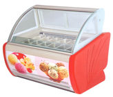 바닥의 밑에 냉각 장치를 가진 휴대용 아이스크림 전시 냉장고