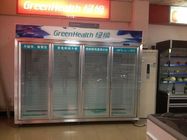 대중음식점을 위한 투명한 이음새가 없는 접합 유리제 문 냉장고