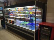 밤 커튼을 가진 상점에 의하여 전시 내각 Multideck 냉장되는 열려있는 냉각장치
