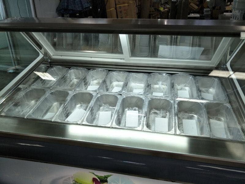 능률적인 슈퍼마켓 아이스크림 전시 냉장고 온도 -22°C~-18°C