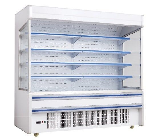 전시 내각이 음료 음료를 위한 R404a Multideck 열리는 냉각장치에 의하여가/식혔습니다