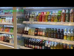 소형 미니 멀티 데크 오픈 냉장 쇼케이스 슈퍼마켓 쇼케이스 플러그인 및 리모트 타입