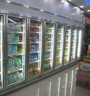 편리점 과일 2 - 8 정도 Danfoss 압축기를 위한 유리제 문 냉장고