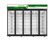 판매점 상업적 음료 냉각기 5가지 유리문부착냉장고 냉동실 송풍기 냉각 형태
