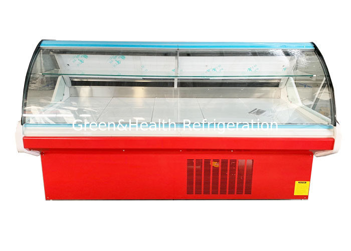 상업용 100L 용량 델리 디스플레이 냉장고 앞 플립업 유리 문과 LED 조명 6500K