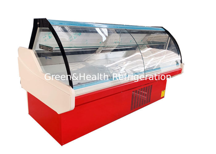 상업용 100L 용량 델리 디스플레이 냉장고 앞 플립업 유리 문과 LED 조명 6500K