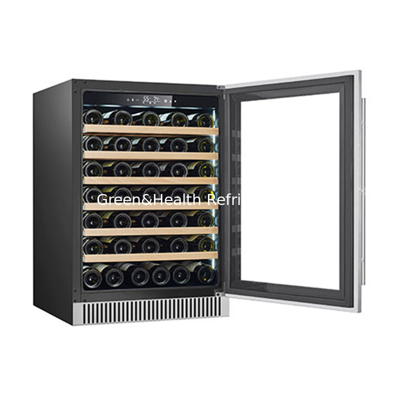 LD-60D R600a 150L 와인을 보관하기 위한 이중 구역 와인 디스플레이 냉장고