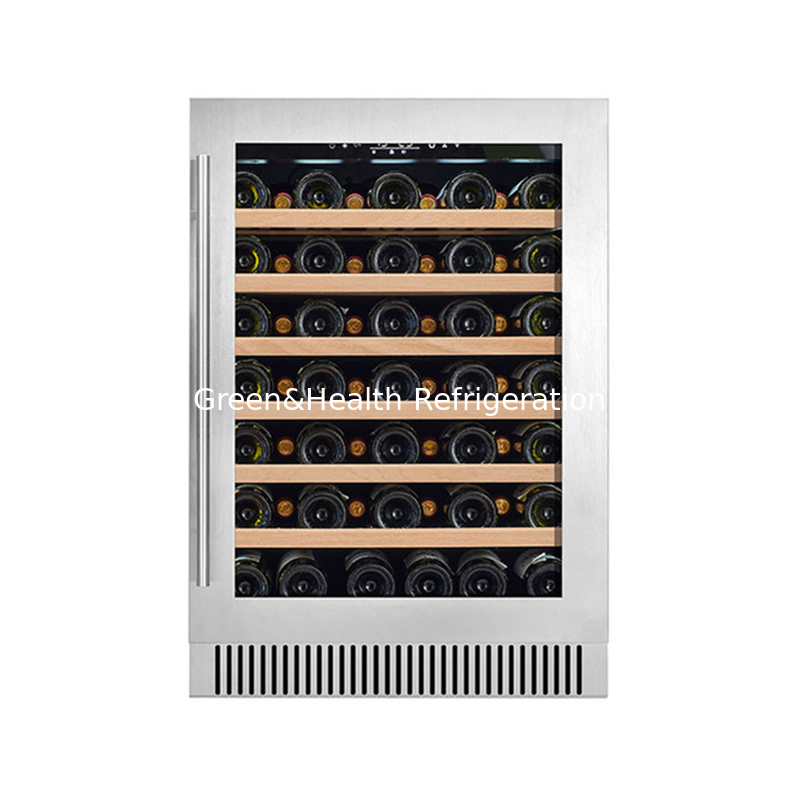 LD-60D R600a 150L 와인을 보관하기 위한 이중 구역 와인 디스플레이 냉장고
