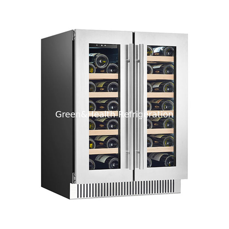 ETL 자격증 패션 듀얼존 SS 듀얼 글래스 도어 레드 와인 냉장고 180L 68 병