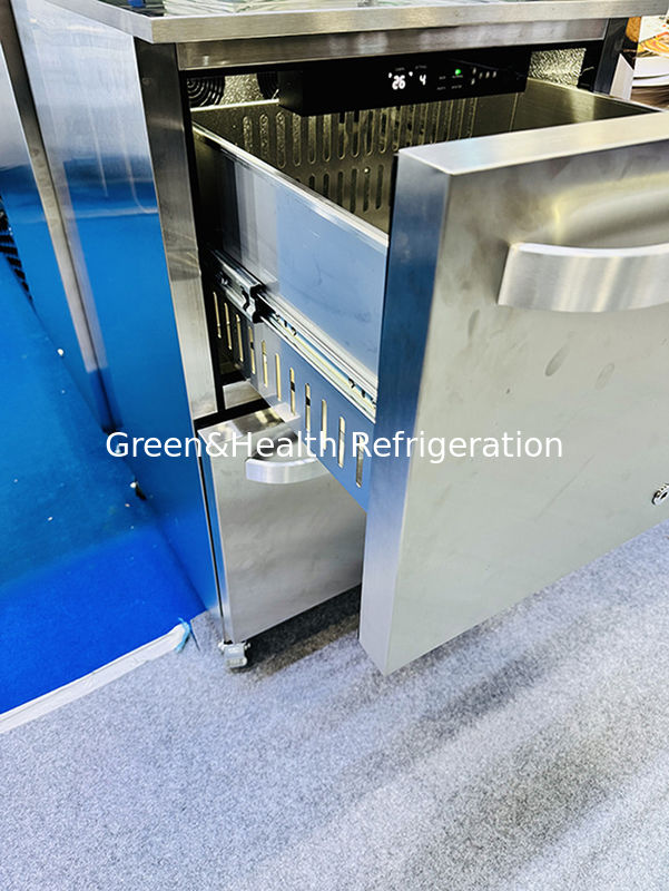 ETL 인증서 150L 168통 스테인리스 스틸 솔리드 도어 야외 음료 냉장고