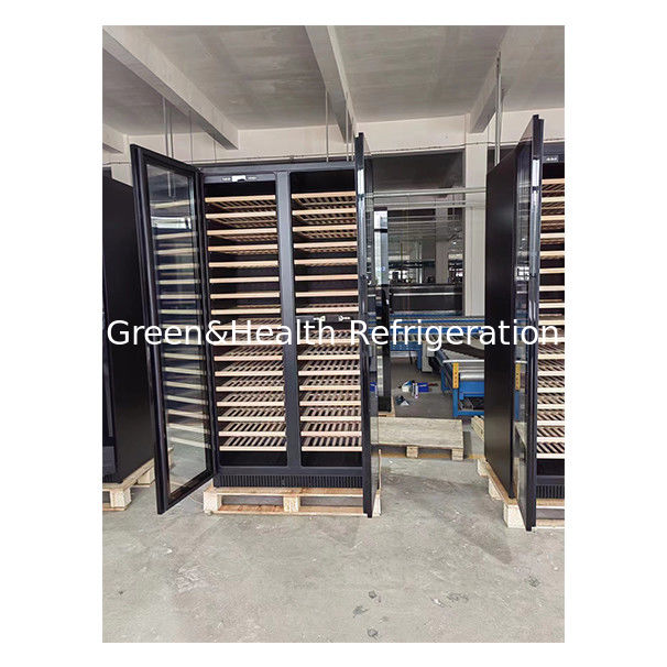 ETL 인증서 단일/두 개의 문 비치 목재 선반 유리 문 적포포장 냉장고