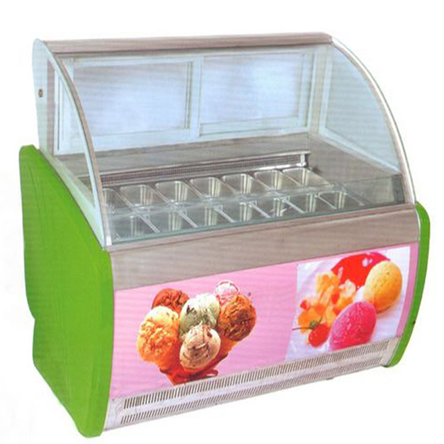 두 줄 14 트레이 큰 용량 아이스크림 저장 냉장고 판매