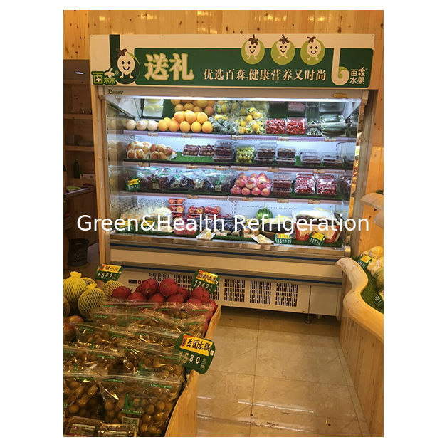 상업용 내장 압축기 다중 선반 오픈 타입 냉장고