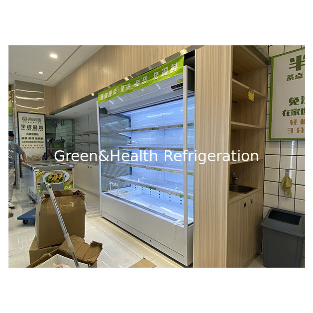 공장 직송 슈퍼마켓 고품질 보관 식품 냉장 오픈형 냉동고 냉장고