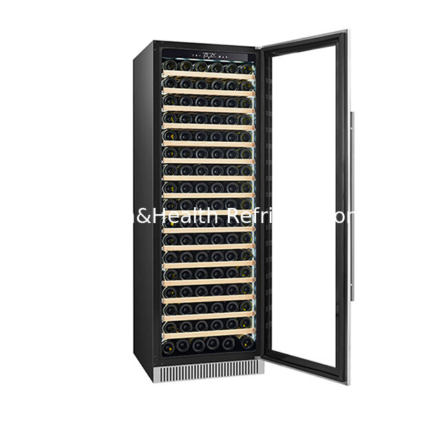 ETL 인증서 185 병 단일 온도 구역 패션 고급 레드 와인 냉장고 디스플레이 냉장고