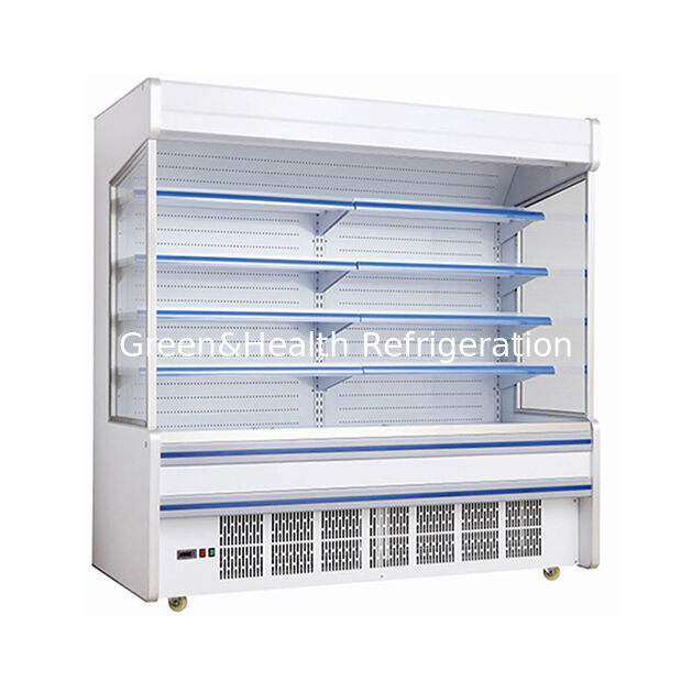 Built In Compressor Five Layer Shelf Fruit/Vegetable Storage Open Type Freezer