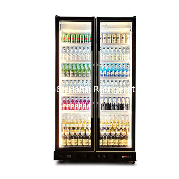 High End High-Quality Beverage Refrigeration Display Freezer With Adjustable Multiple LED Lights