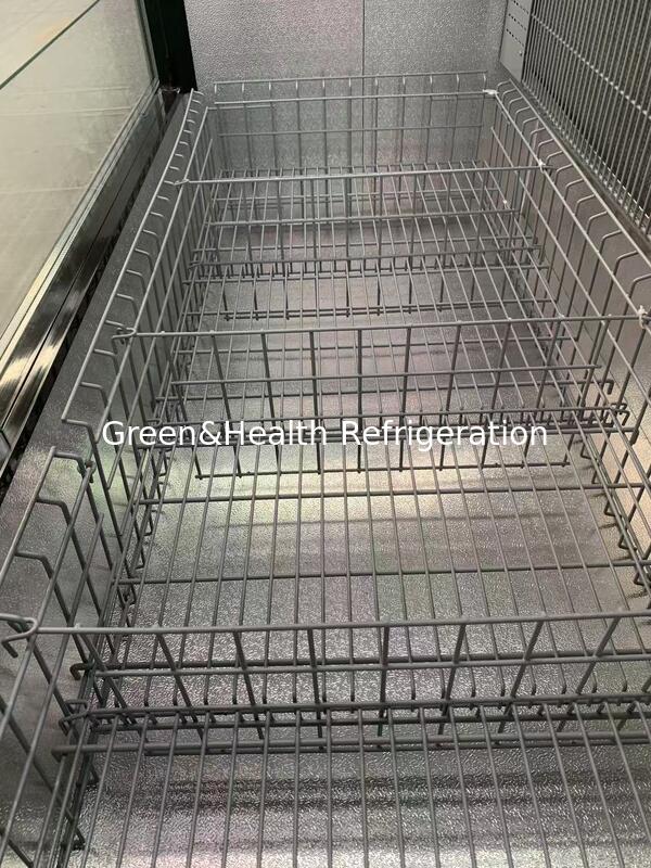 대형 유리창과 Secop 컴프레서가 결합된 직판 가격 아일랜드 쇼케이스 냉동고