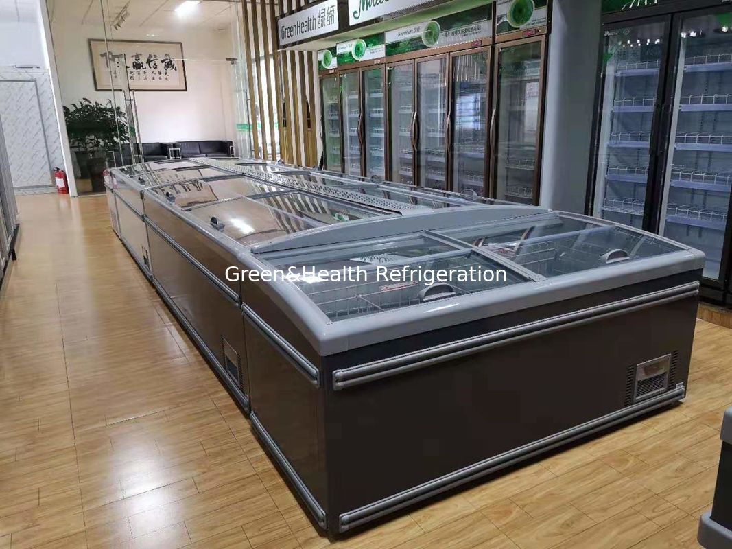 백색 상용 냉장고 상자 냉장고 슈퍼마켓용 사이딩 도어