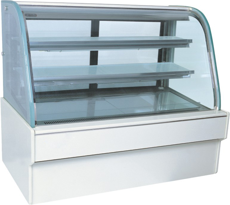 220v 800w 빵집/빵 기본적인 마블 케익 전시 냉장고 2개의 층