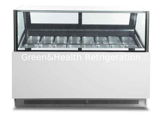 젤라또를 위한 케케묵은 안경 -22 도 아이스크림 디스플레이 진열장 16 맛