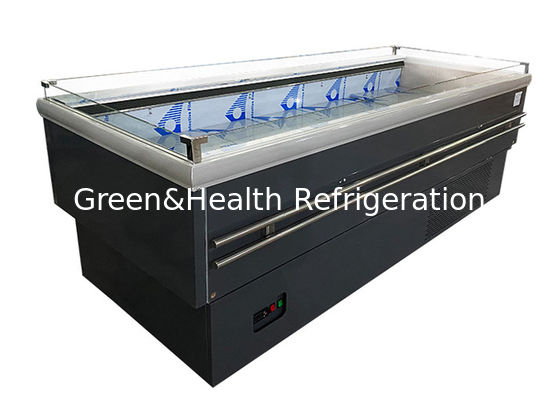 마트를 위한 큰 냉각 장비 광고용 디스플레이 섬 냉장고 오픈 탑