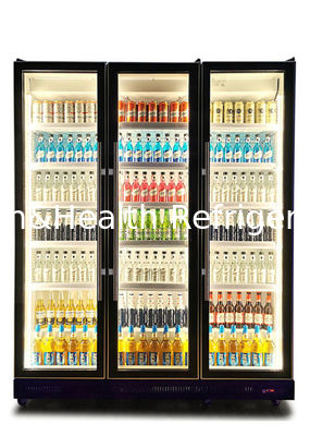 상업적 세 색을 위한 LED 시원한 연한 맥주 음료 술 음료 디스플레이 냉동고