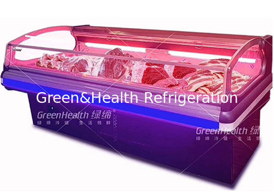 역학적 냉각 고기류 디스플레이 냉동고 큰 능력 플러그 인 구조