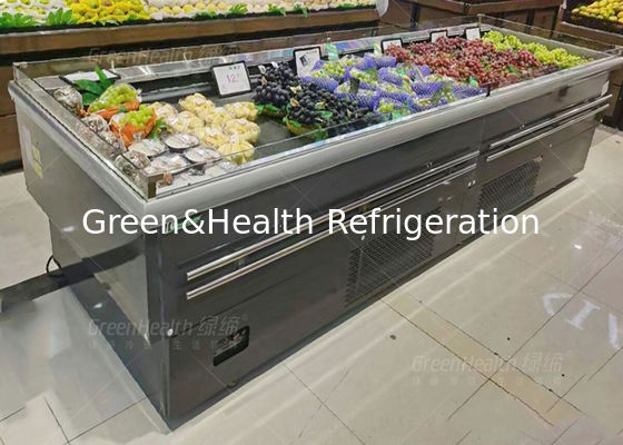 상업적인 사용을 위한 공장 공급 과일 상점 열려있는 전시 냉각기 섬 유형