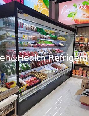 다 갑판을 가진 큰 서 있는 냉각 장비 열려있는 냉각장치