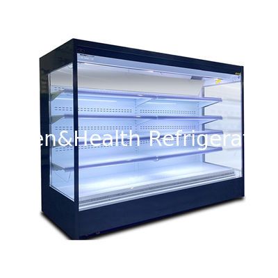 음료 과일을 위한 수직 상업 대형 오픈 데크 냉각기