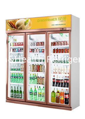 각자 반동 유리제 문을 가진 슈퍼마켓 음료 전시 냉각장치