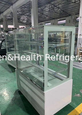 빵을 위한 3 층 안경 빵집 케이크 가게 디스플레이 진열장 냉장고