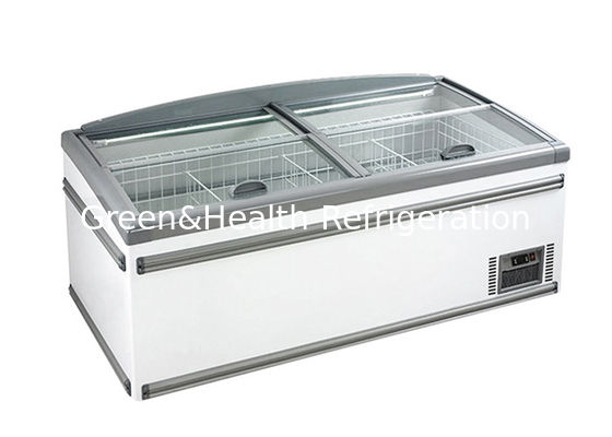 상업적 협회 슈퍼마켓 섬 냉장고 고효율