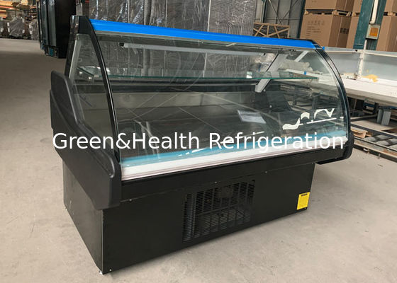 상업용 100L 용량 델리 디스플레이 냉장고 앞 플립업 유리 문과 LED 조명 6500K