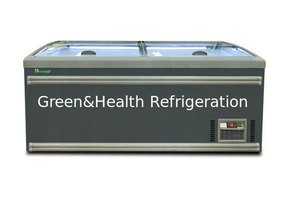 럭셔리  chest Deep Freezer 곡선 유리 슬라이딩 도어 상위 1040L