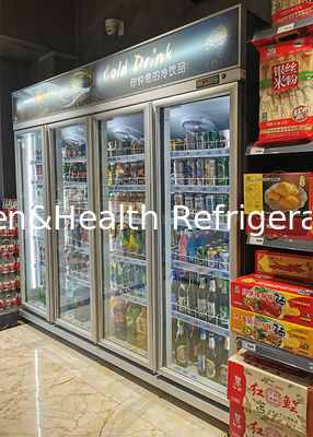 작은 시장에 대한 쌍문 정형 유리 디스플레이 냉장고