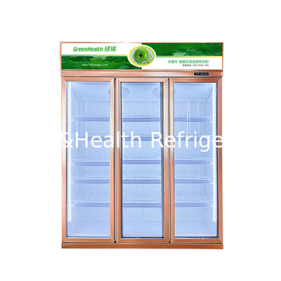 R134a 팬 냉각 상업용 디스플레이 냉장고 음료 냉장고