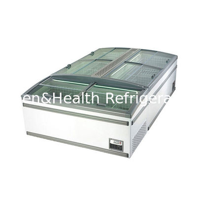 CE ROHS 상업용 디스플레이 냉장고 슈퍼마켓 곡선 유리 문 냉장고