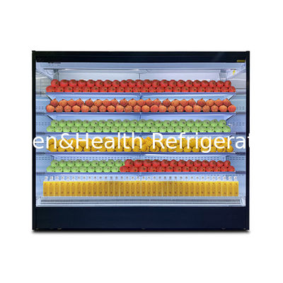 복층 개방형 유리 스테인리스 스틸 공기 커튼 캐비닛 로터스 씨앗과 LED