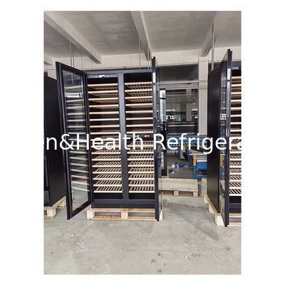 ETL 인증서 단일/두 개의 문 비치 목재 선반 유리 문 적포포장 냉장고