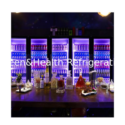 2/3 문 다중 변색 음료 알코올 음료 냉장고 디스플레이 캐비닛
