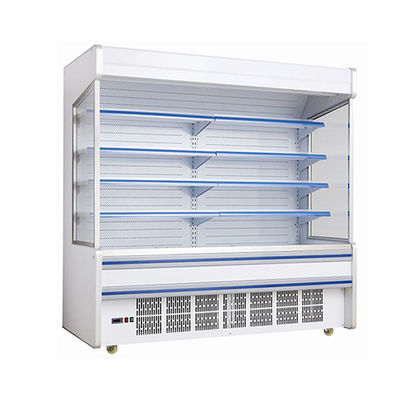 슈퍼마켓 상업용 내장 압축기 다중 선반 개방형 냉장고