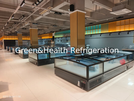 슈퍼마켓 아일랜드 냉동고 상업용 복합 디스플레이 냉동고 (냉동 식품용)