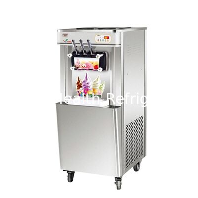 22L 용량 3 맛 디자인 스테인리스 스틸 상업용 아이스크림 기계 부드러운 서비스