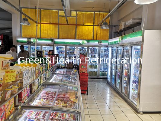 상점 자동 강직한 음료 전시 냉각기는 문 당 5 PC를 녹입니다